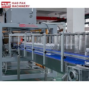 [Hot Item] Automatic Water Juice Glass Plastic Bottle Cardboard Tray Shrink Sleeve Wrap PE Film Wrapping Packing Wrapper Packing Machine