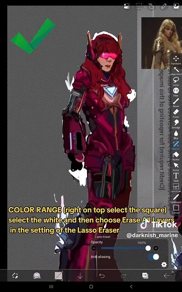 Tutorial/tip/guide for erasing background on ibispaint:3 the legends say ibispaint is explored only on 10 percent #fyp #arttutorial #art #digitalart #originalcharacter