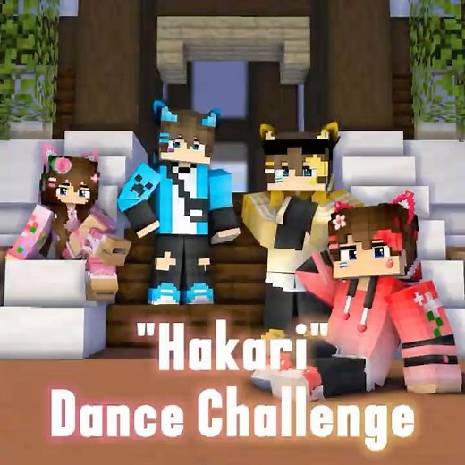 "Hakari" Dance Challenge - Mine-imator Minecraft Animation #shorts #minecraftanimations #viral