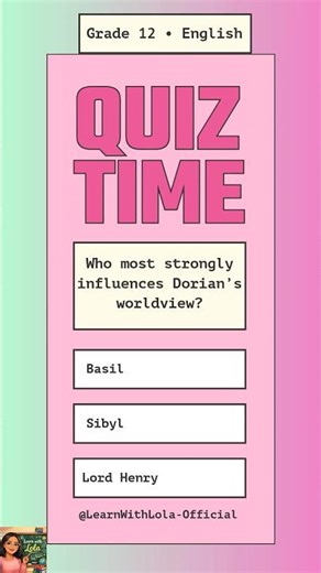 Grade 12 • English • Quiz
