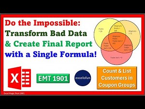 COUNTIFS, GROUPBY & LET Functions: Create Amazing Single Cell Dynamic Spilled Array Report. EMT 1901