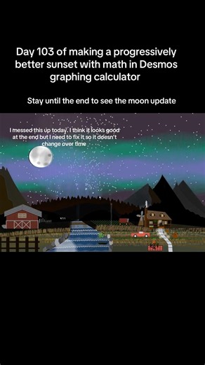 Math art—sometimes it might look worse before it looks better. The moon will look a lot better soon!