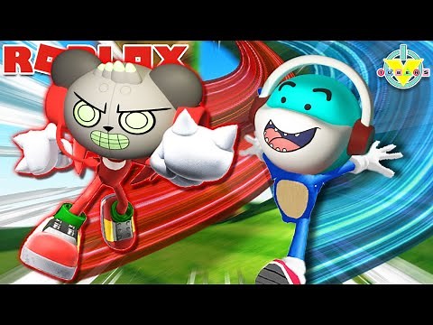 Who Can Get to Level 50 First! Let's Play Sonic Speed Simulator! BIG GIL VS ROBO COMBO!