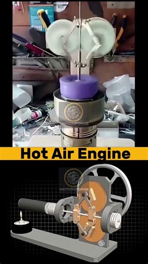 Stirling Hot Air Engine – Mechanical Design#Engineering #Mechanical #TechEducation #Thermodynamics