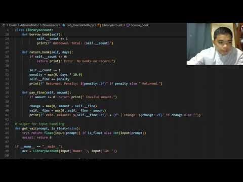 Python OOP: CSU Library System using Encapsulation