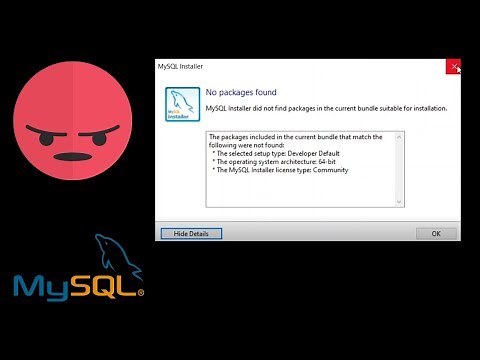 Solución DEFINITIVA! Error de instalación MySQL "No packages found"