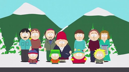 Parents Tracking Kids in South Park Scene