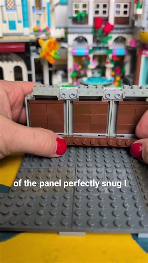 Lego building technique - building a wall without using Lego studs #lego
