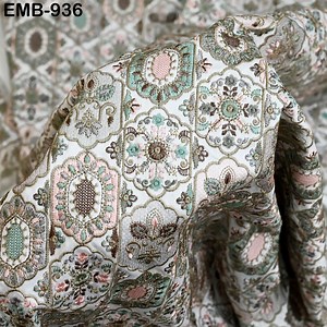 Ivory Embroidery Fabric by the Yard Sewing Crafting Indian Wedding Dress Regency Reticules Victorian Handbags Marie Antoinette Junk Journals - Etsy Ireland