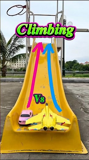 RC Car vs Jet Plane – Who Wins the Climb? 🚗✈️