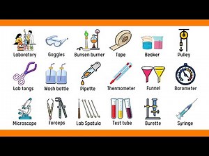 Laboratory Equipment Names and Vocabulary Instrument List In English | Lab Equipment Names