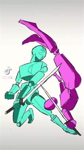 dynamic mid-air pose 🗿🗿 #animation #art #helpmemakethismakesense