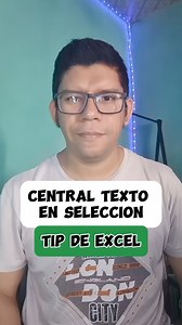 Centrar texto en excel #smartphone #app #excel #exceltips #windows #word #tips #tutorial | raymon_acuna