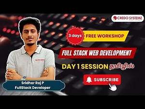 Day 1 Session | 3 Days Free Full Stack Web Development Workshop #credosystemz #fullstack #workshop