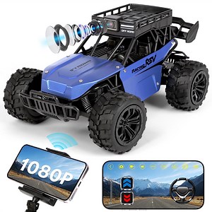 Beefunni RC Car, 1:18 Remote Control Car with Camera, 20MPH High Speed Alloy Off Road Truck, 2.4GHz Fast Racing Vehicle Electric Hobby Toy Car Gift for Boys Kids Teens Adults