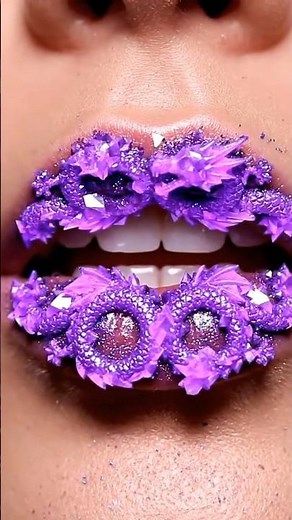 ASMR Crystal Dragon Breath Lipstick 🐉💎💄 | Magical Satisfying Lip Transformation