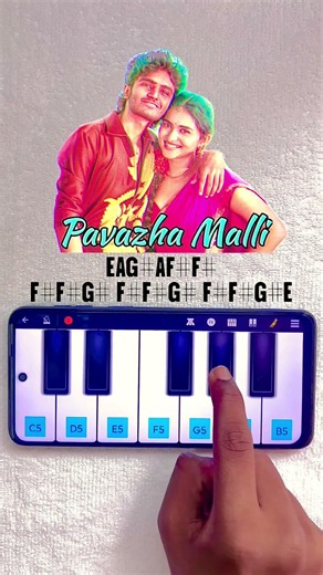 Pavazha Malli | Sai Abhyankkar | Piano Notes | #shortsfeed #shorts #shortvideo