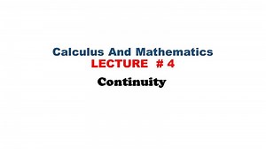 Continuity (Limits) | Calculus And Mathematics Formulas