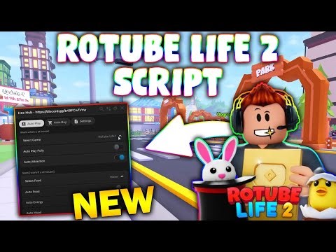 *NEW* RoTube Life 2! Script (PASTEBIN 2025) (AUTO PAY FULLY ,AUTO ATTRACTION ,AUTO/FOOD/ENERGY/MOOD)
