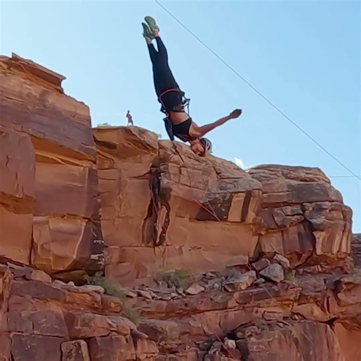 Epic Swan Dive at Rope Swing Moab