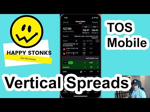 How to Set Up Vertical Option Spreads in TOS Mobile | Tutorial