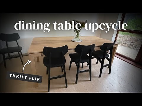 Dining Table Upcycle | Transforming A Solid Oak Table On A Budget