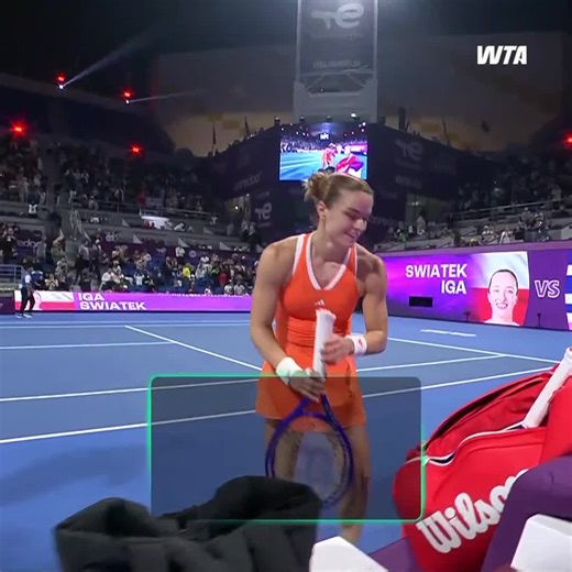 Watch the Match Highlights from Iga Swiatek vs. Maria Sakkari in Doha! #QatarTotalEnergiesOpen | WTA