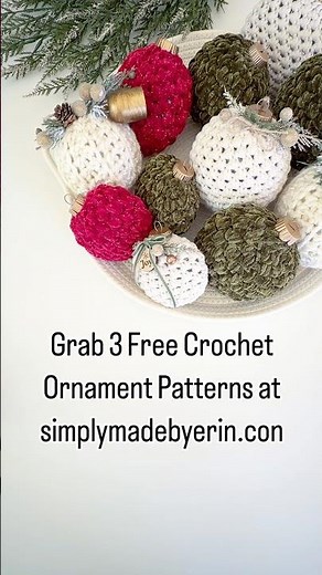 🎄Wow, look at these crochet ornaments!