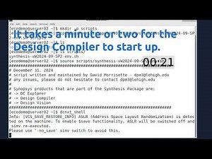 01-01-2025 Setup And Run Synopsys Design Compiler