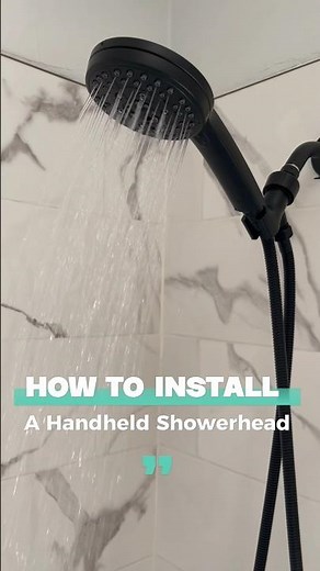 How to install a handheld shower #diy #howto #showerheadreplacement