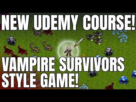 New Complete Vampire Survivors Style Game Course Available Now!