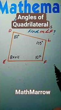 How to find Angles in a Quadrilateral @MathMarrow