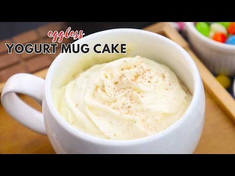 Yogurt Mug Cake | No Egg, No Oven, Super Moist 1-Minute Dessert in a Mug!Easy Microwave Cake Recipe
