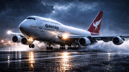 This Qantas 747 couldn’t stop in Bangkok after a fast landing and seconds of cockpit confusion