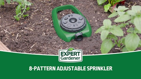 Expert Gardener 1200 sq ft 8-Pattern Stationary Lawn Sprinkler