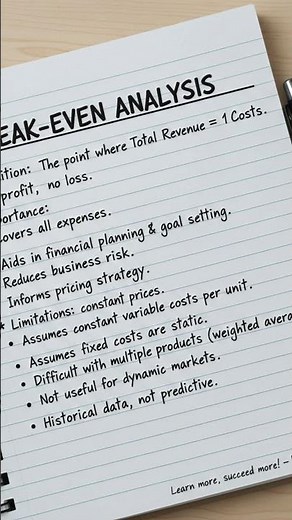 Break-Even Analysis Made Simple: Knowing When a Business Starts Making Profit