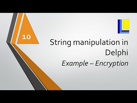 String Handling in Delphi (part 10) Encryption Example 1
