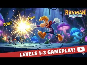 Rayman Legends Gameplay (Levels 1–3)
