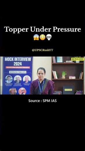 Topper Under Real Pressure 😱🔥💀 | IAS Interview | UPSC Motivation