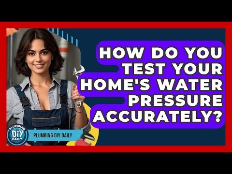 How Do You Test Your Home's Water Pressure Accurately? - Plumbing DIY Daily