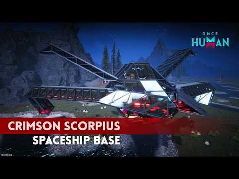 🚀 CRIMSON SCORPIUS HAS ARRIVED 🦂🔥 | ONCE HUMAN BASE IDEA #OnceHuman #CustomaniaArchitect
