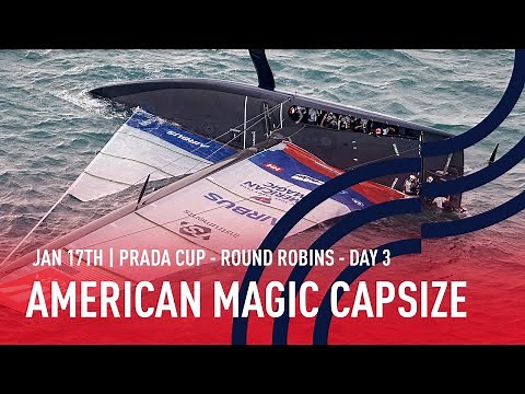 American Magic Capsize In Full | As It Happened Live
