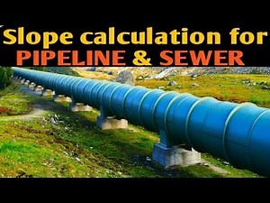 🏂calculation of slope for pipeline and sewer🔥slope calculation from structural drawing🔥पूरी जानकारी