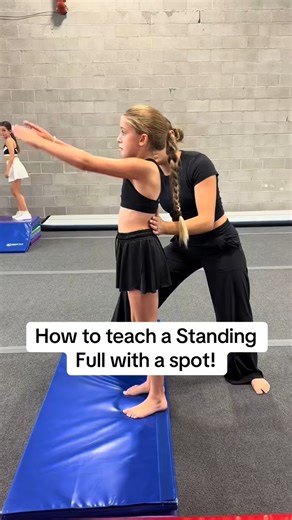 How to teach a Standing Full with a spot!! #standingfull #cheer #cheer | Coachrosie