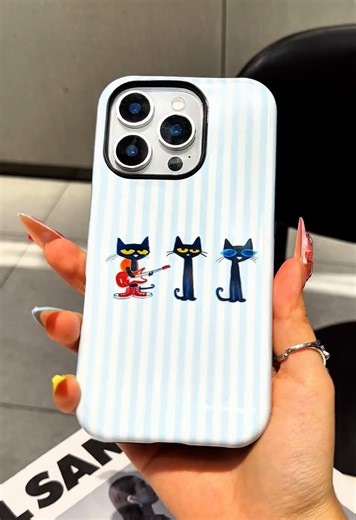 cute Pete the cat for you hand 🎸#pete#petethecat#iphonecase#kittensoftiktok #cat