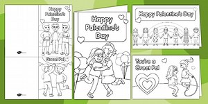 Palentine's Day Coloring Cards
