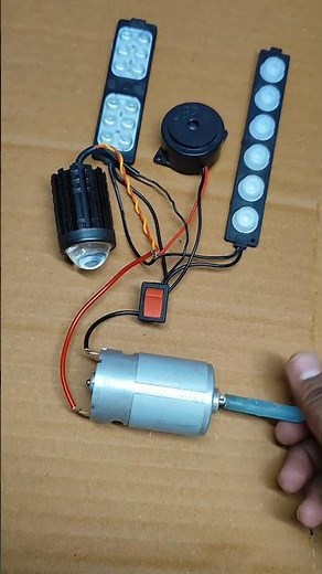 how to generate electricity from dc motor // #shortvideo#diy #freeenergygenerator