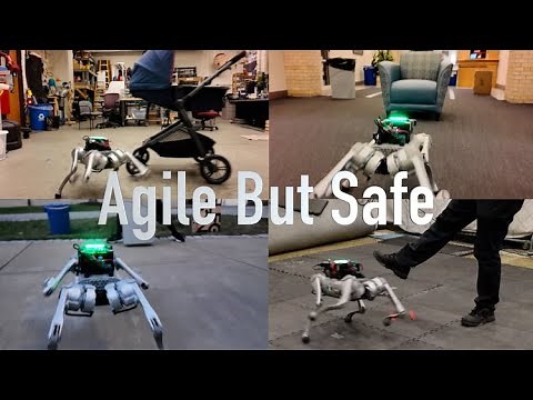 Agile But Safe: Learning Collision-Free High-Speed Legged Locomotion