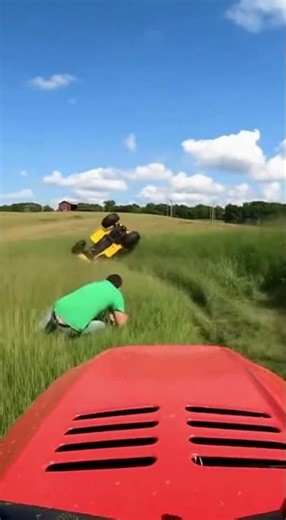 POV Your Lawn Mower Thinks It’s a Rally Car… Until This Happens