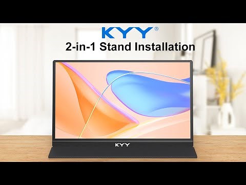 【2-in-1 Stand】How to Install the Stand for KYY K3/K3-1/K3-3 Portable Monitor